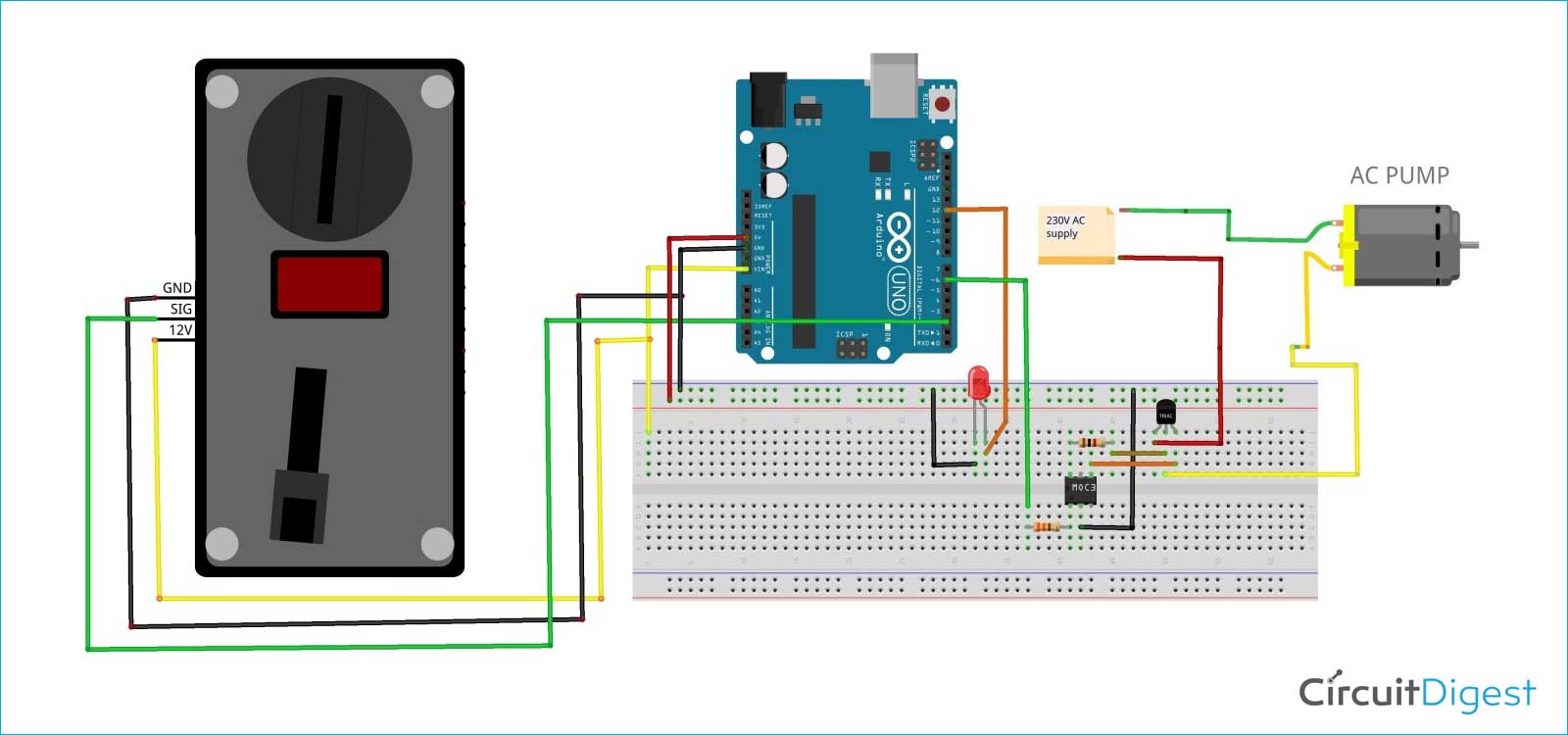 Drinking Water Vending Machine Circuit Diagram