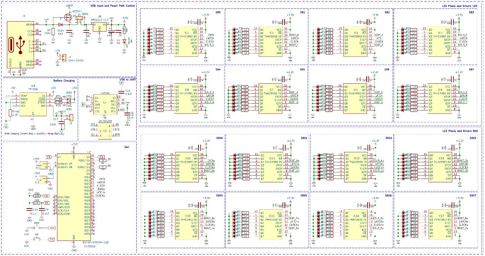 POV Display Circuit Diagram