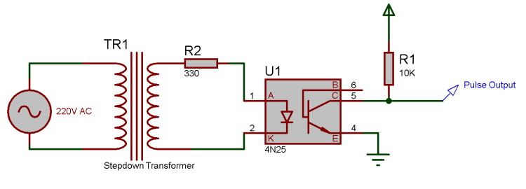 Zero Crossing Detector with 4N25 