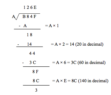 Hex Division Formula