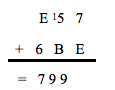 Hex Subtraction Formula