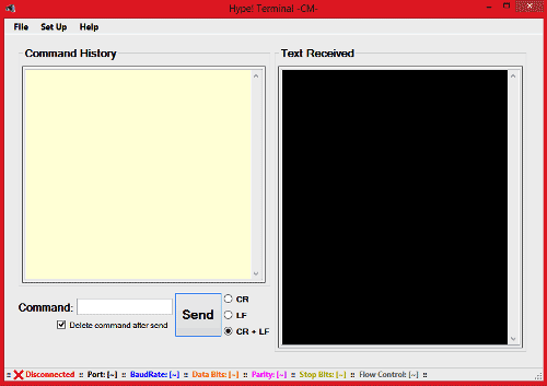 Hyper-terminal-in-computer