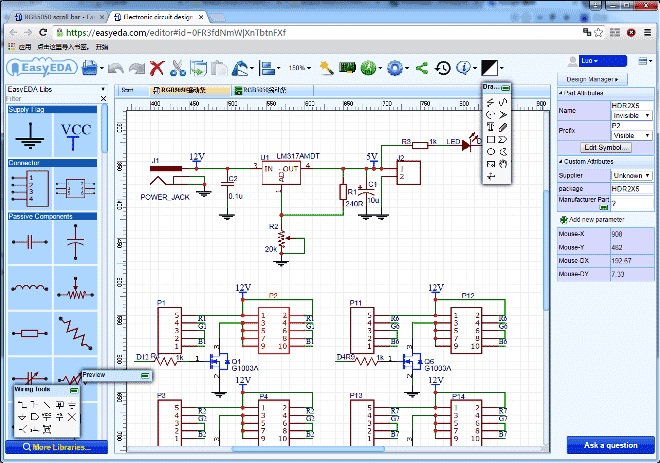 LED-scroll-bar-Circuit