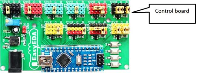 LED-scroll-bar-control-board