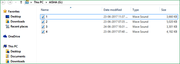 songs in wav format for playing using Arduino