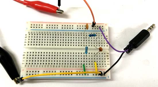 Band Pass Filter circuit hardware