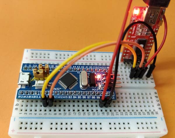 Blinking LED using STM32