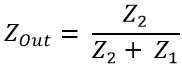 Final impedance of the circuit