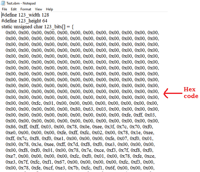 Hex code of IPL image