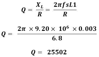 Q factor of crystal