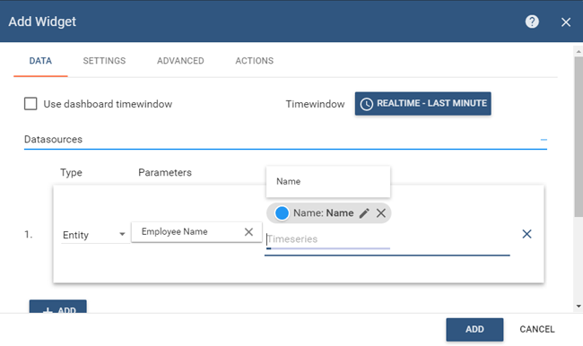 Add Widget to Dashboard on ThingsBoard for IoT Attendance System