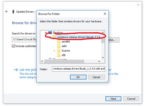 Install Driver of USBASP v2 Module for Programming AVR Microcontroller Atmega16