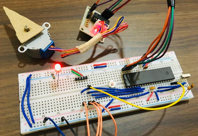 Interfacing Stepper Motor with AVR Microcontroller Atmega16 using L293D