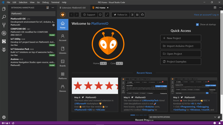 Particle IO on Visual Studio Code