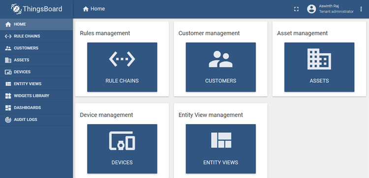 Preparing Thingsboard Account for Biometric Attendance System