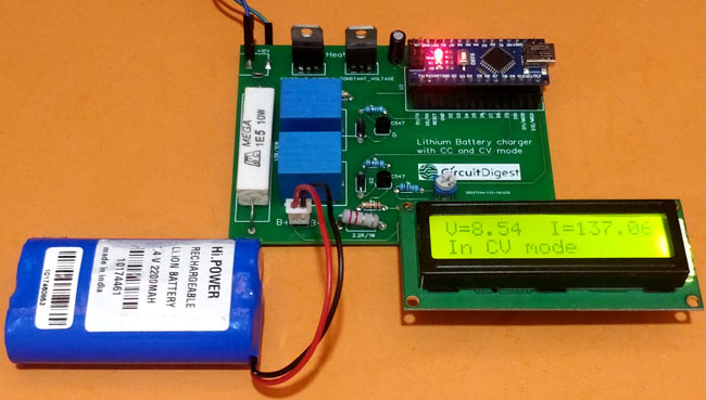 Testing 7.4V Two Step Lithium Battery Charger Circuit