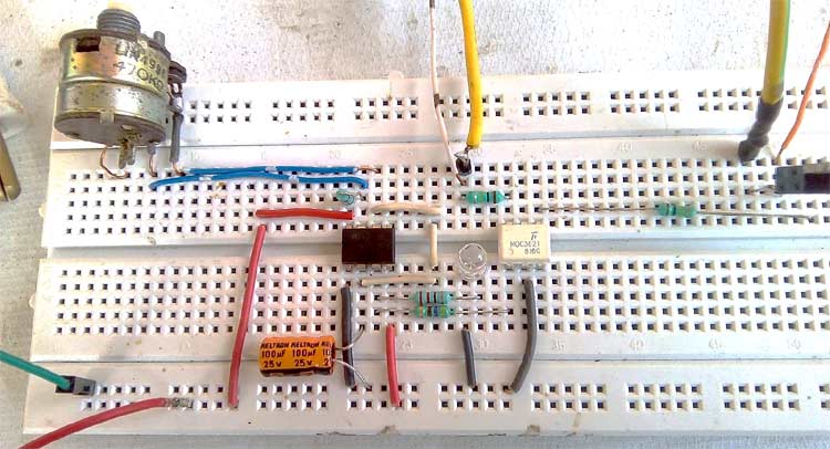 AC BULB Flashing Circuit