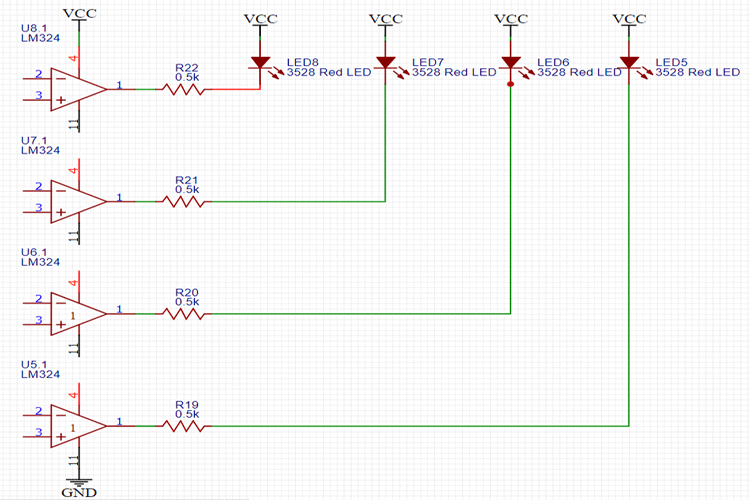 Comparator and LED Section 