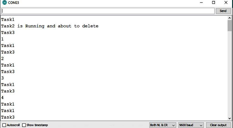 FreeRTOS Serial Monitor