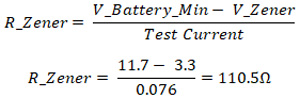 1N4728A Zener Diode Formula