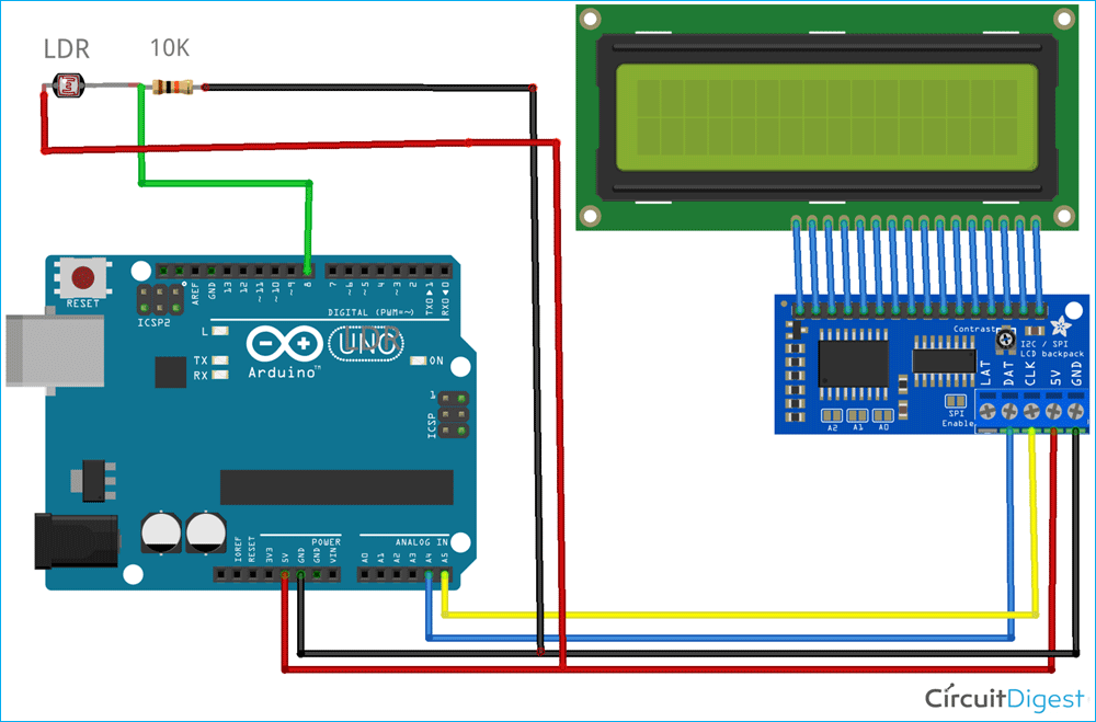 Li-Fi Receiver Section Circuit Diagram