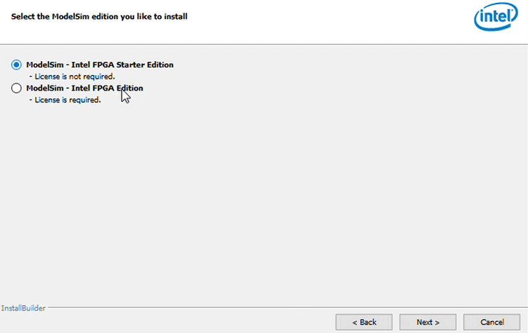 ModelSim FPGA Starter Edition 