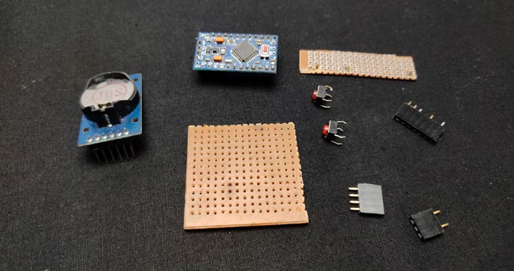 Ten Segment Rainbow Clock Components