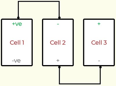 12V Battery Pack Cell Connection Circuit Diagram