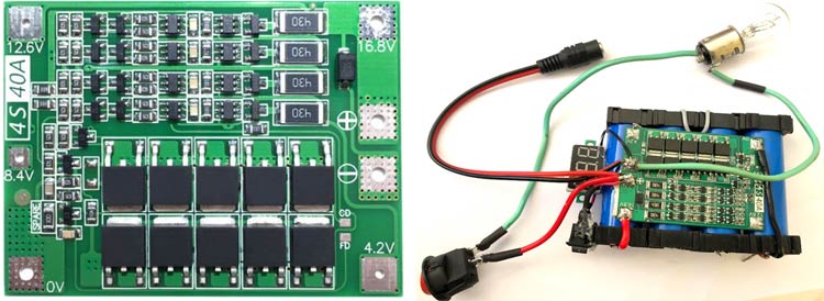 4s 40A BMS Module