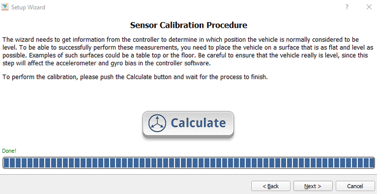 Sensor Calibration Procedure on GCS