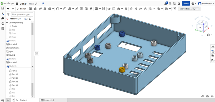 3D Printed Part Bottom