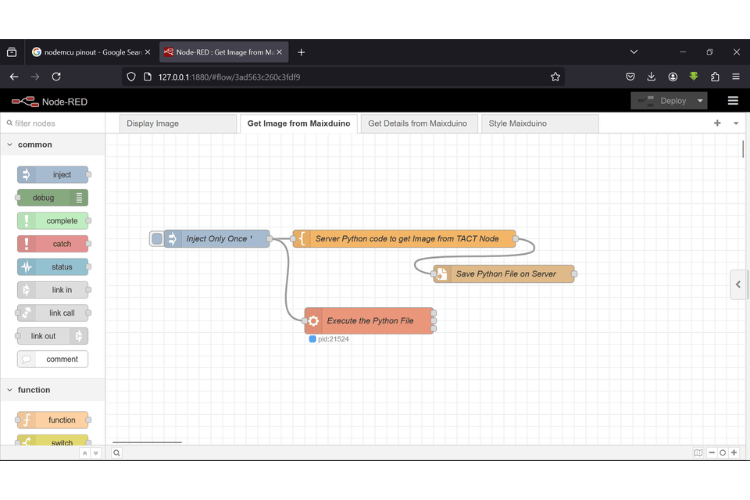 AI Threat Detection TACT Node Images in Dashboard