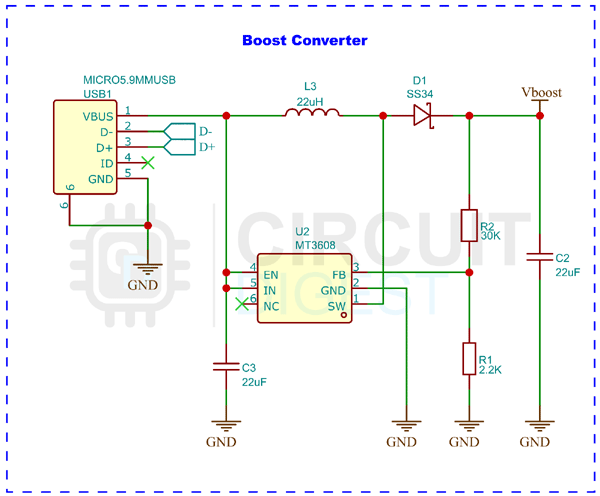 boost Converter Schematic