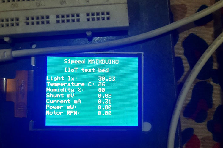 Measurement Data on Display During Motor OFF