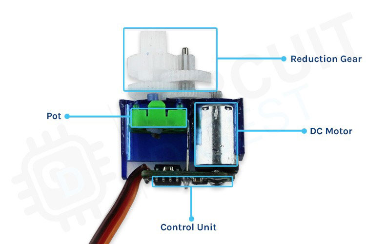 SG90 Servo Motor Parts