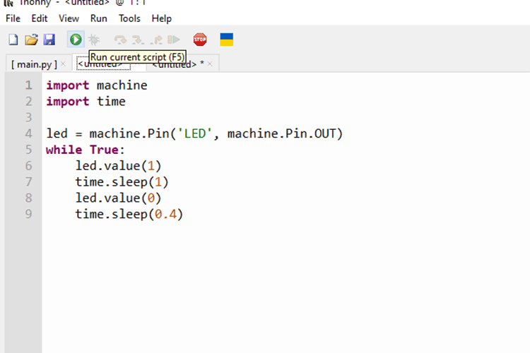 Thonny IDE Code