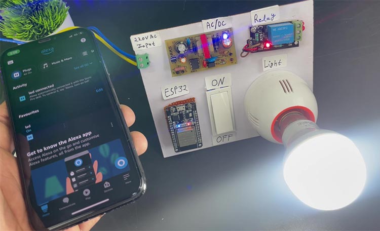 ESP32 Alexa Home Automation Working Demo