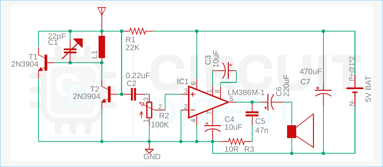 FM Receiver Circuit Diagram