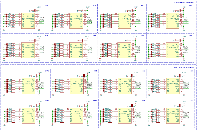 Shift Registers for POV display