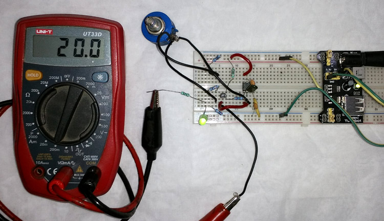 4-20mA Current Loop Tester using Op-Amp as Voltage to Current Converter