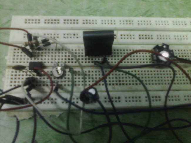 1 Watt PWM LED Dimmer Circuit Project