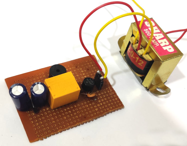 Mains Power Supply Failure Alarm Circuit