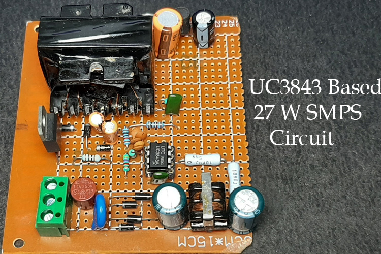 12V/27W SMPS Circuit with UC3843 