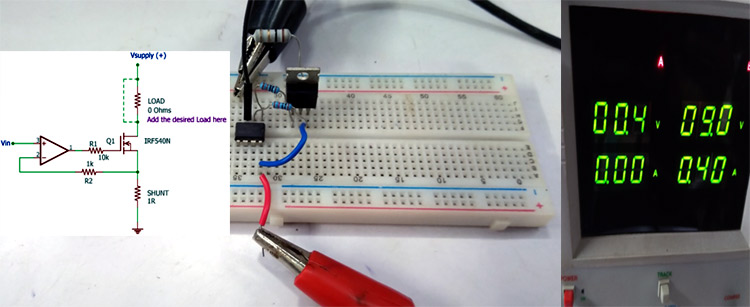 Op-Amp Voltage controlled Current Source Circuit