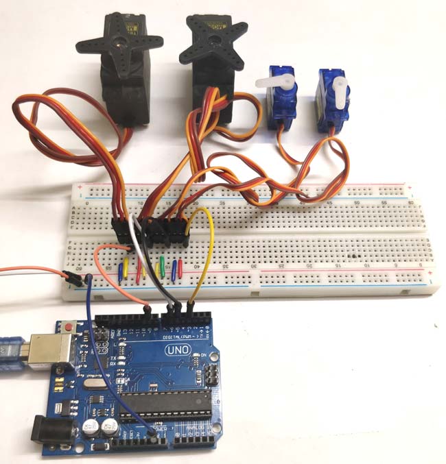 Controlling Multiple Servo Motors with Arduino