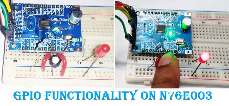 GPIO Functions on Nuvoton N76E003 