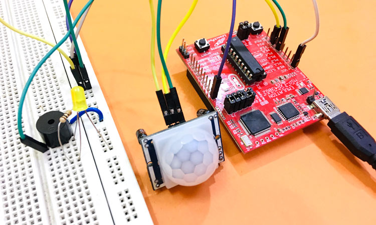 Motion Detector Using MSP430 Launchpad and PIR Sensor