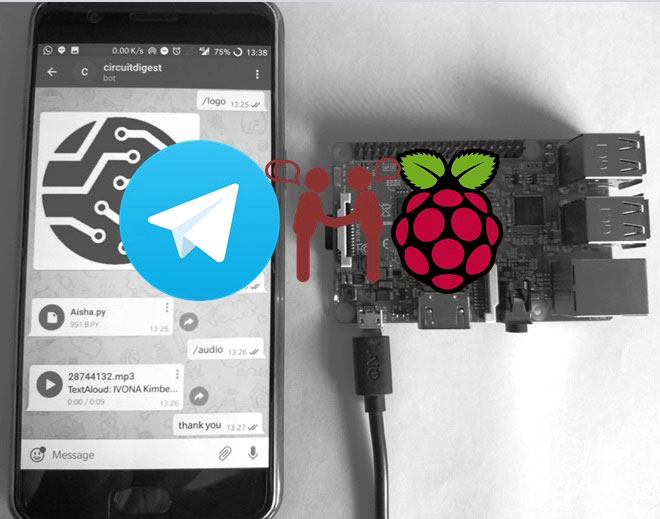 Using Telegram Bot with Raspberry Pi: Sharing Text and Files