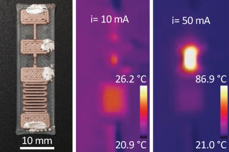 3D printed active electronics