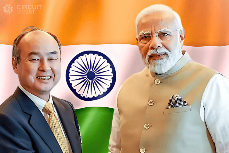 Masayoshi Son and Narendra Modi